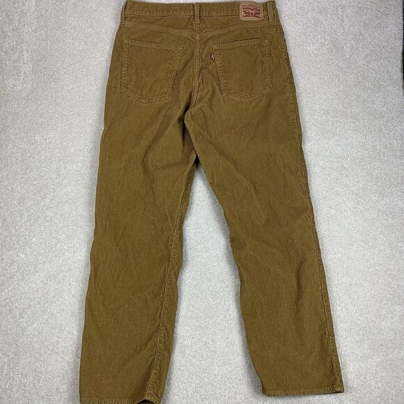 Levis Jeans Womens 32 Brown '94 Baggy Cotton Corduroy Straight Relaxed Fit Pants - Picture 1 of 16